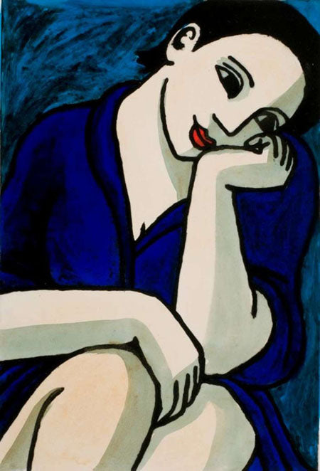Anita Klein - Lady with Blue Robe