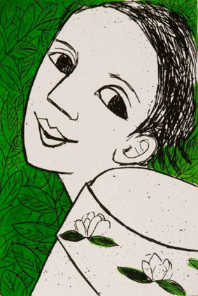 Anita Klein - Lady with Leaves