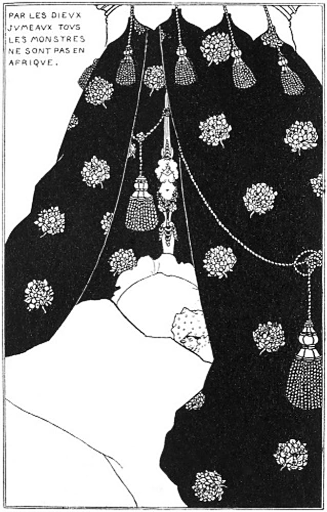 Aubrey Beardsley - Self-Portrait in Bed