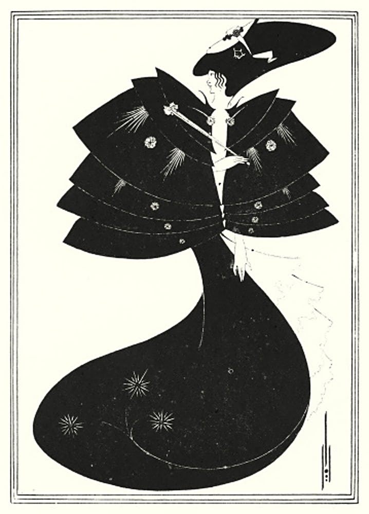 Aubrey Beardsley - The Black Cape