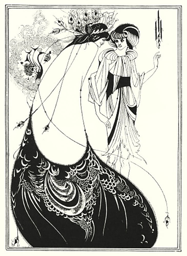Aubrey Beardsley - The Peacock Skirt