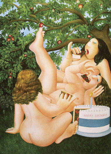 Beryl Cook - The Birthday Cake