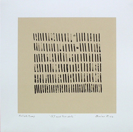 Brian Rice - 157 and two dots