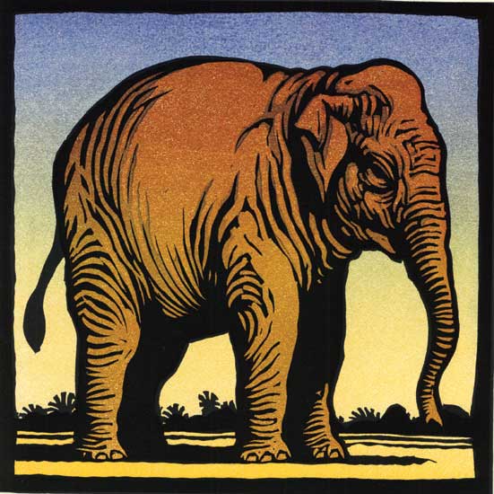 Chris Wormell - E is for Elephant