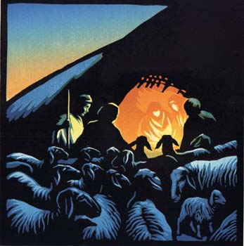 Chris Wormell - Shepherds at the Stable