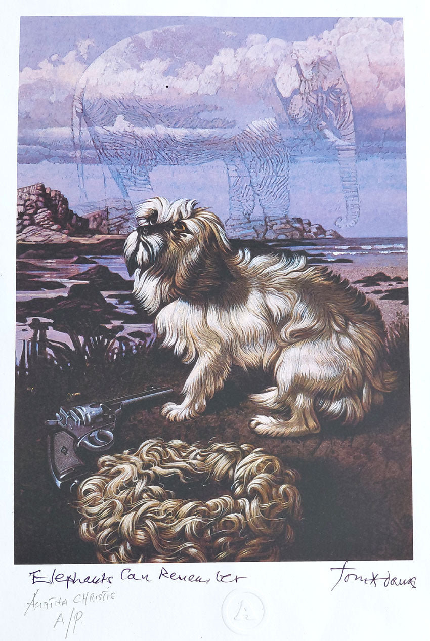 Agatha Christie's Elephants Can Remember - Tom Adams print