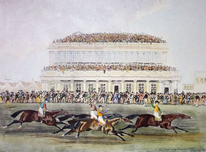 James Pollard - Ascot, The Race for the Gold Cup, 1852
