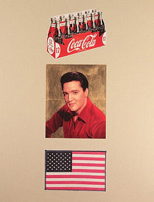 Peter Blake American Trilogy (cream and gold diamond dust)