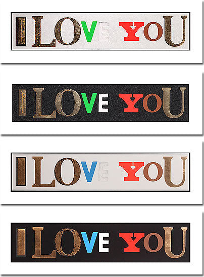 Peter Blake I Love You - Set of four