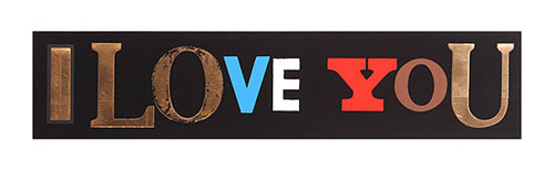 Peter Blake I Love You - black