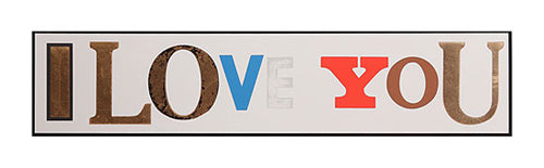 Peter Blake - I Love You - white