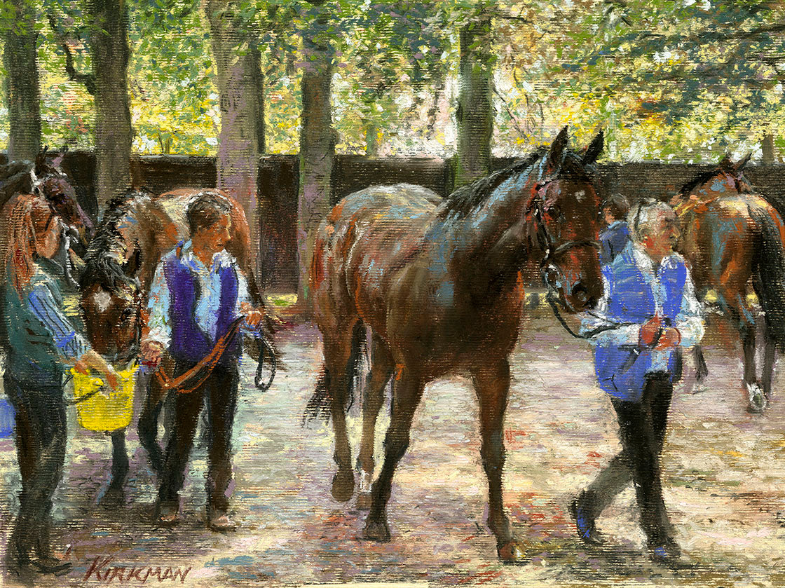 Jay Boyd Kirkman - Post-Race Paddock, Newmarket July Course