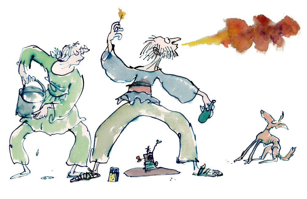 Sir Quentin Blake CBE - Our Friends in the Circus - Fire Eaters