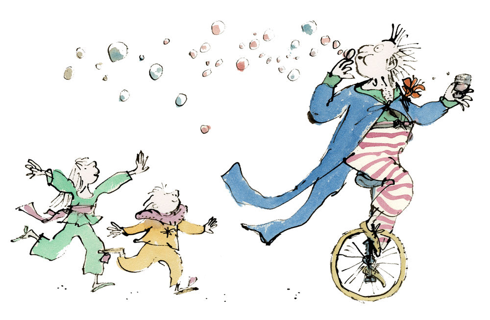Sir Quentin Blake CBE - Our Friends in the Circus - Blowing Bubbles