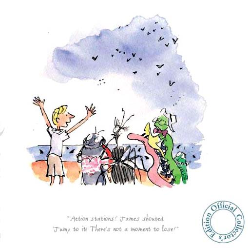Quentin Blake / Roald Dahl - Action stations! James Shouted