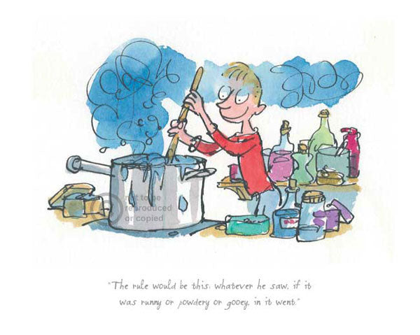 Quentin Blake / Roald Dahl - George's Marvellous Medicine - Runny, Powdery of Gooey