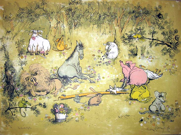 Ronald Searle - Peaceable Kingdom