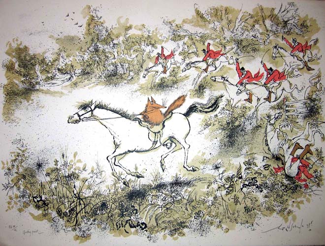 Ronald Searle - Sporting Print