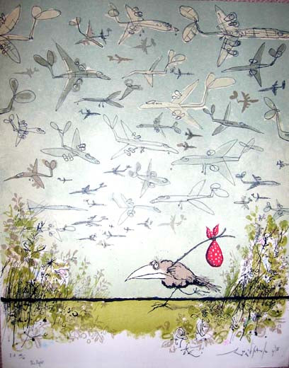 Ronald Searle - The Flight