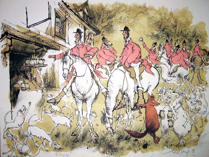 Ronald Searle - The Stirrup Cup