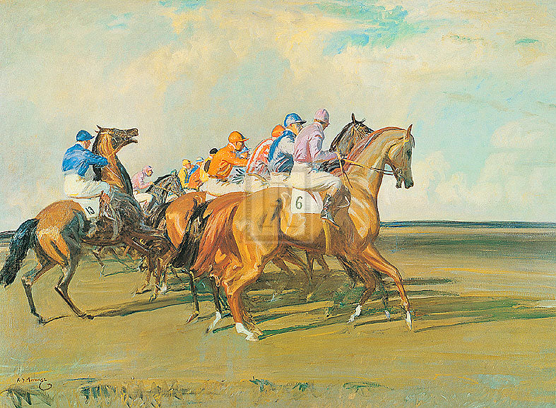 Sir Alfred Munnings - Under Starters Orders
