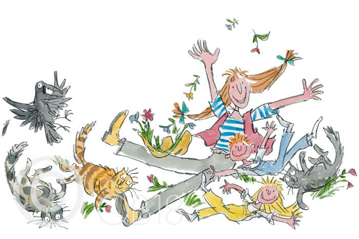 Quentin Blake Print She Isn t Quite Like Other Folk Art Reserve quentin-blake-print-she-isn-t-quite-like-other-folk-art-reserve