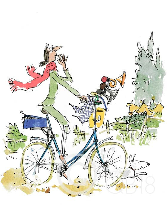 Sir Quentin Blake CBE - What this bike needs... said Mrs. Armitage