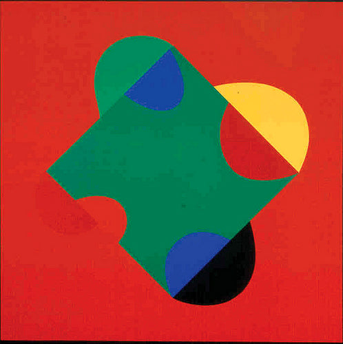 Sir Terry Frost - Development of a Square within a square (red)
