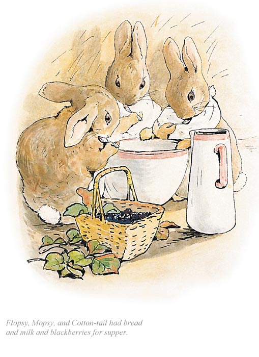 Beatrix Potter - Flopsy, Mopsy and Cotton-tail had Bread & Milk...