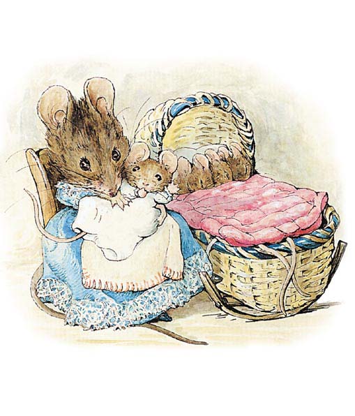 Beatrix Potter - Hunca Munca has got the cradle