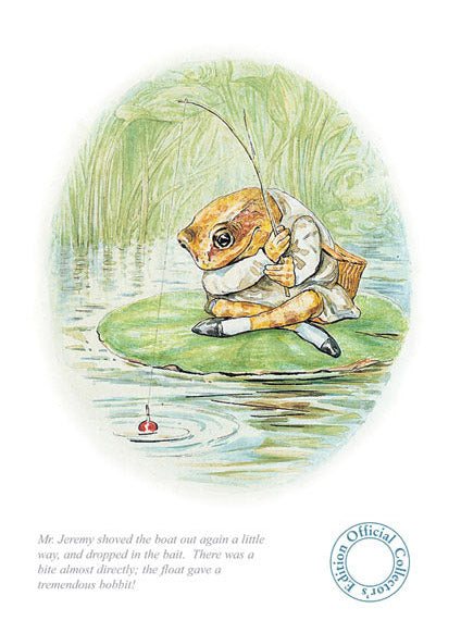 Beatrix Potter - Jeremy Fisher dropped in the Bait