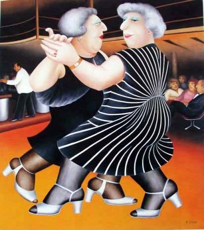Beryl Cook - Dancing on the QE2