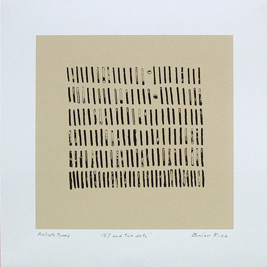 Brian Rice - 157 and two dots