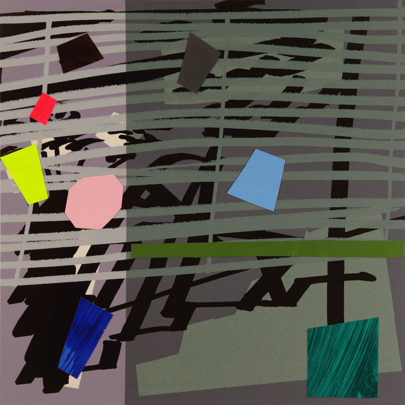 Bruce McLean - Green Grey Violet Shadow