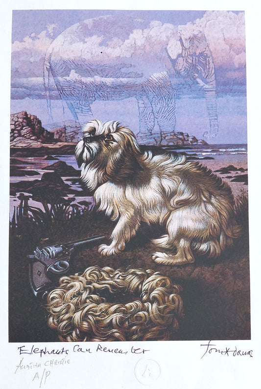 Agatha Christie's Elephants Can Remember - Tom Adams print