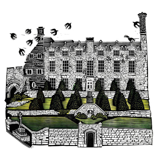 Sarah Kirby Linocut Print - Hay Castle