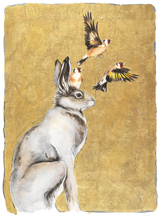 Jackie Morris and Robert MacFarlane - The Lost Words - Hare and Goldfinches