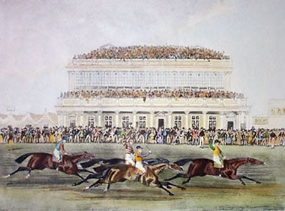 James Pollard - Ascot, The Race for the Gold Cup, 1852
