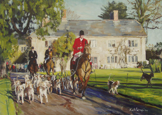 Katie Scorgie - The Portman Hunt Moving Off From Plumber Manor