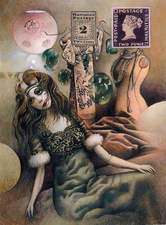 Tom Adams print - Miss Marple's Final Cases by Agatha Christie