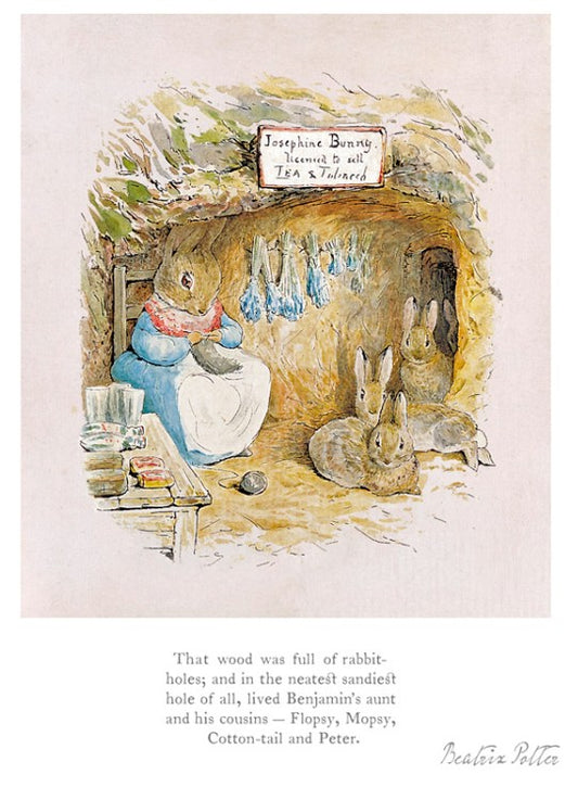 Beatrix Potter - The neatest, sandiest rabbit hole of all...