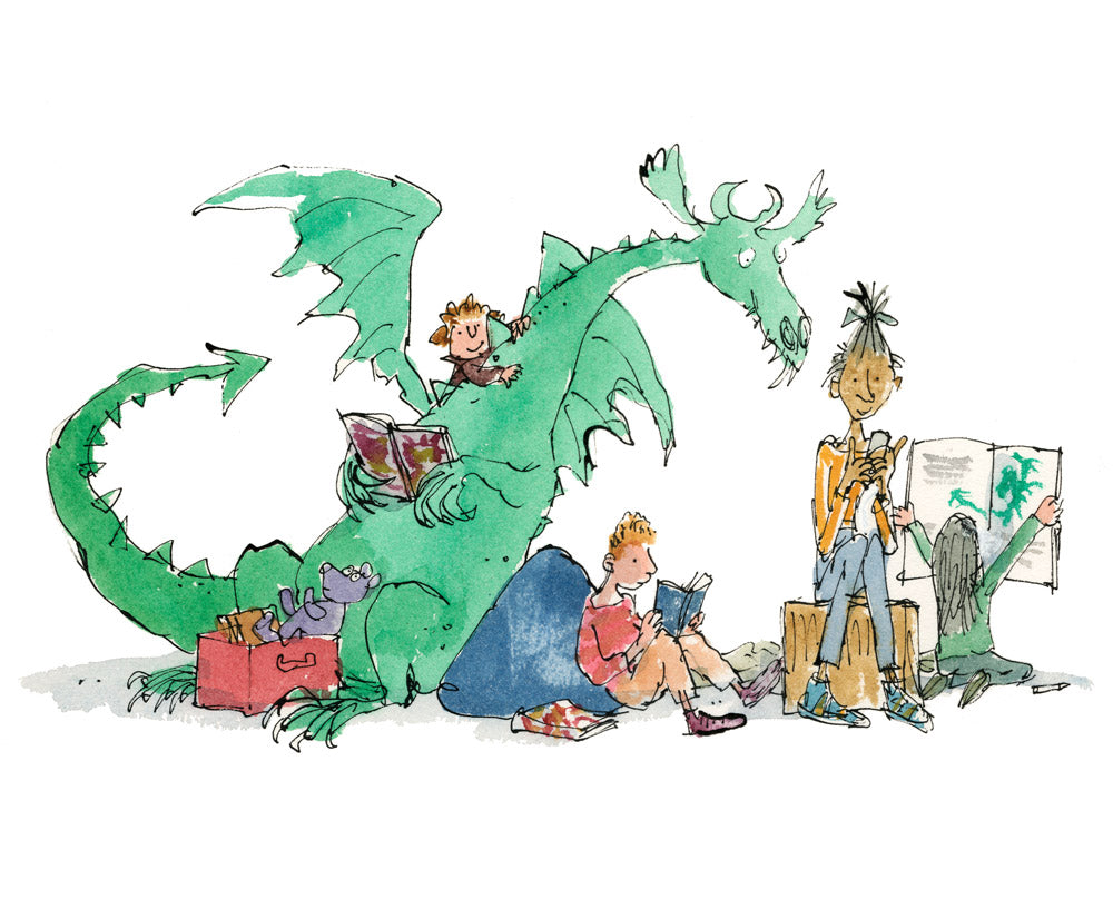 Sir Quentin Blake CBE - Dragon Reader