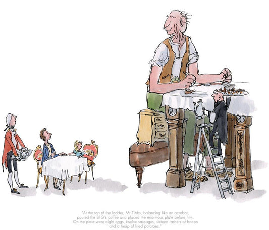 Quentin Blake / Roald Dahl - The BFG has Breakfast with the Queen