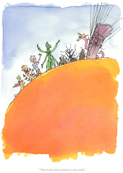 Quentin Blake / Roald Dahl print - They're the nicest Creatures – Art ...