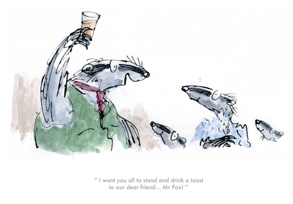 Quentin Blake / Roald Dahl - To our dear friend, Mr. Fox!