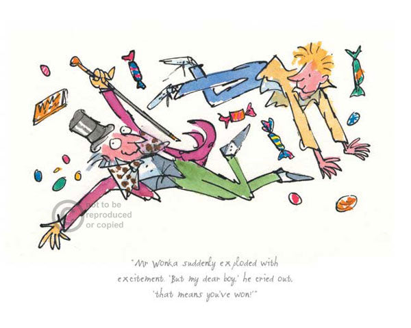 Quentin Blake / Roald Dahl - Mr Wonka Suddenly Exploded