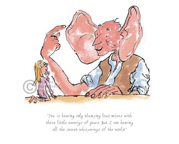 Quentin Blake / Roald Dahl - The BFG - Hearing only Thumping Loud Noises