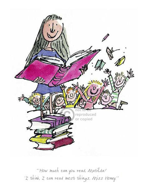 Quentin Blake / Roald Dahl - Matilda - How much can you read?