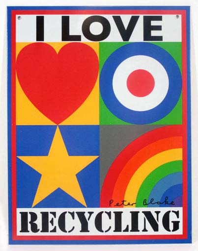 Sir Peter Blake - I Love Recycling