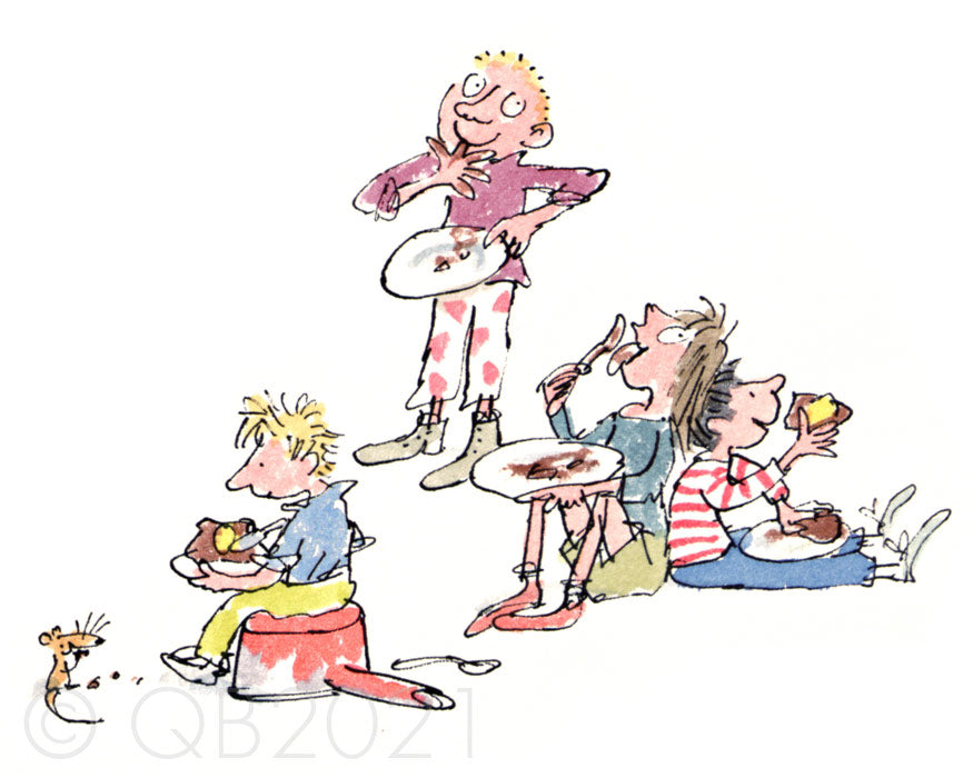 Sir Quentin Blake CBE - All Join In! - Chocolate Fudge Banana Cake